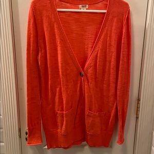 Mossimo coral cardigan